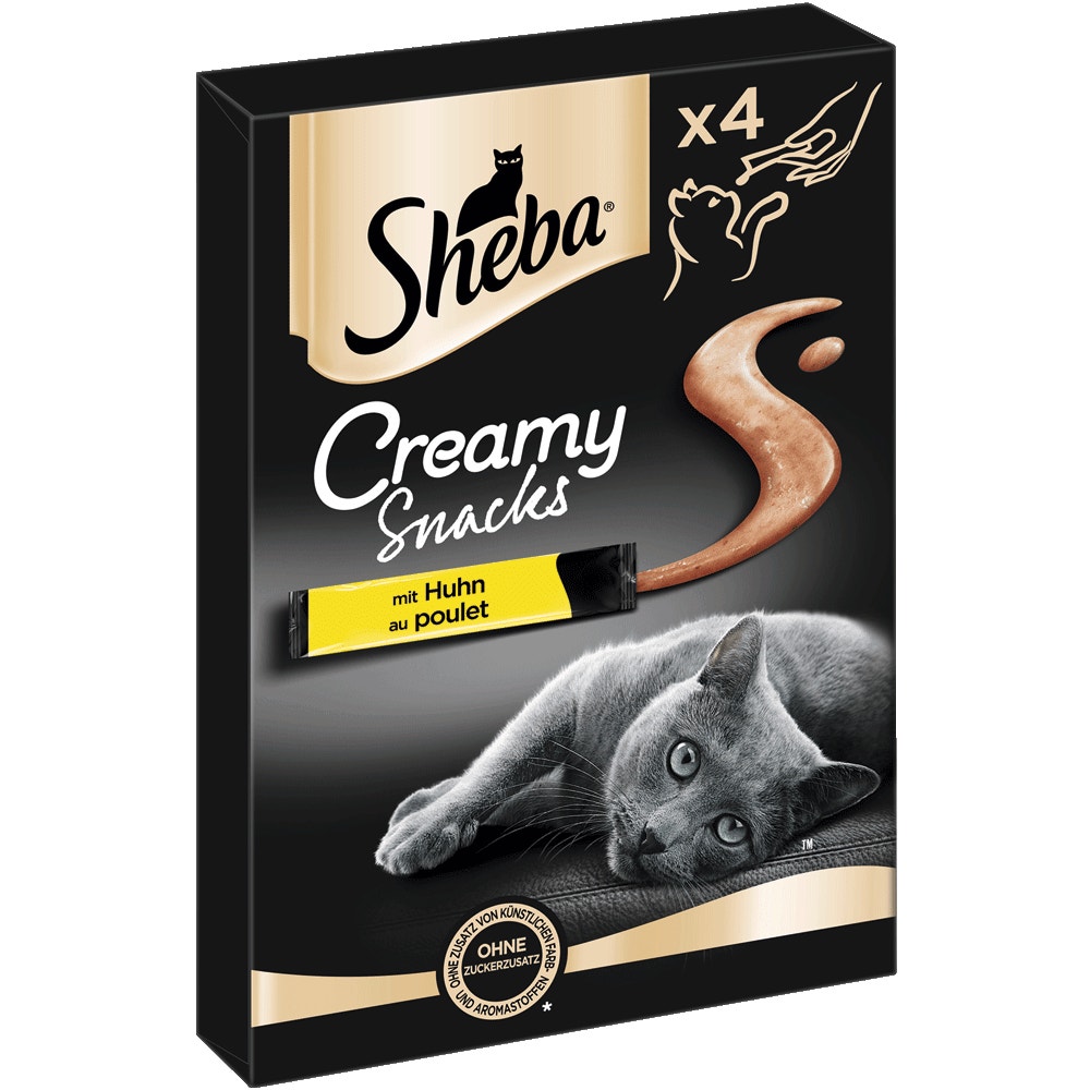SHEBA® Creamy Snacks Huhn, 4 x 12g - 1