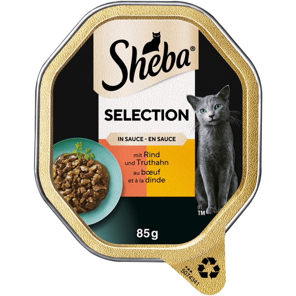 SHEBA® Selection Rind & Truthahn in Sauce, 85g - 1