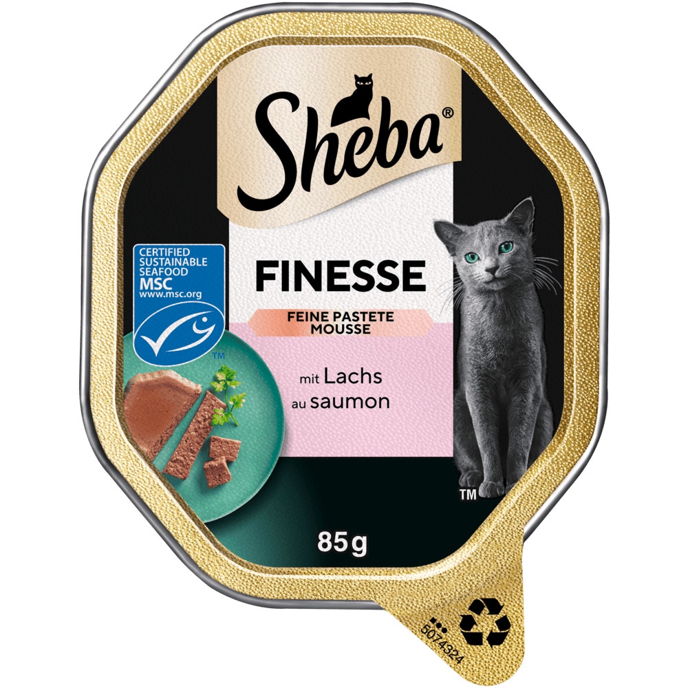 SHEBA® Finesse Lachs MSC in Pastete, 85g - 1