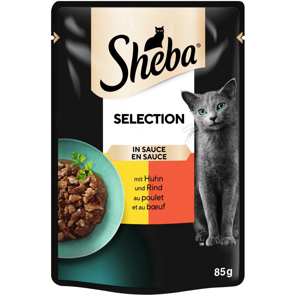 SHEBA® Selection Huhn & Rind in Sauce, 85g - 1
