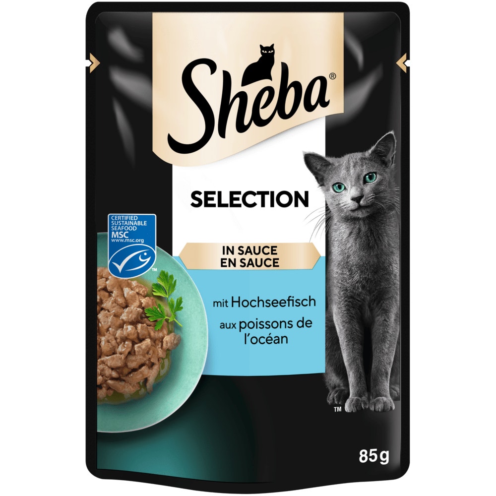 SHEBA® Selection Hochseefisch MSC in Sauce, 85g - 1