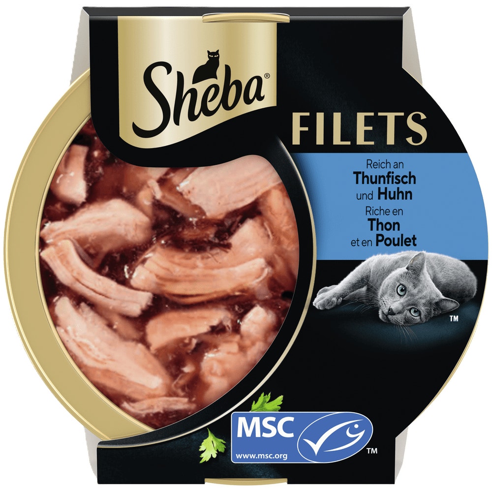 SHEBA® Filets Thunfisch MSC & Huhn, 60g - 1