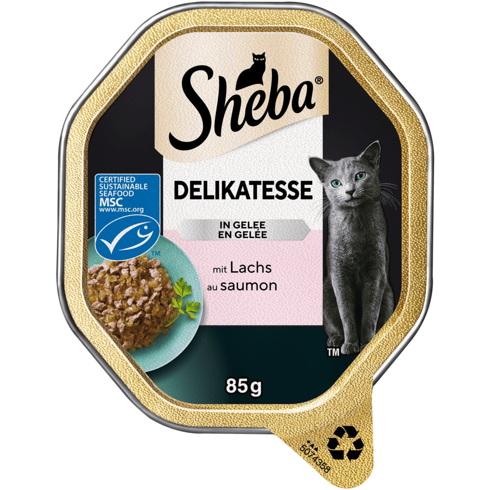 SHEBA® Delikatesse Lachs MSC in Gelee, 85g - 1