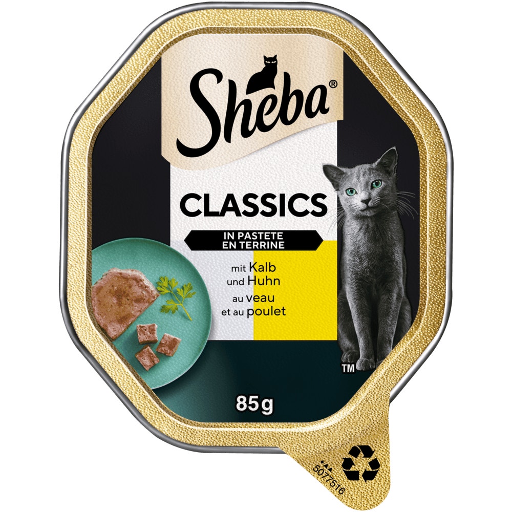 SHEBA® Classics Kalb & Huhn in Pastete, 85g - 1