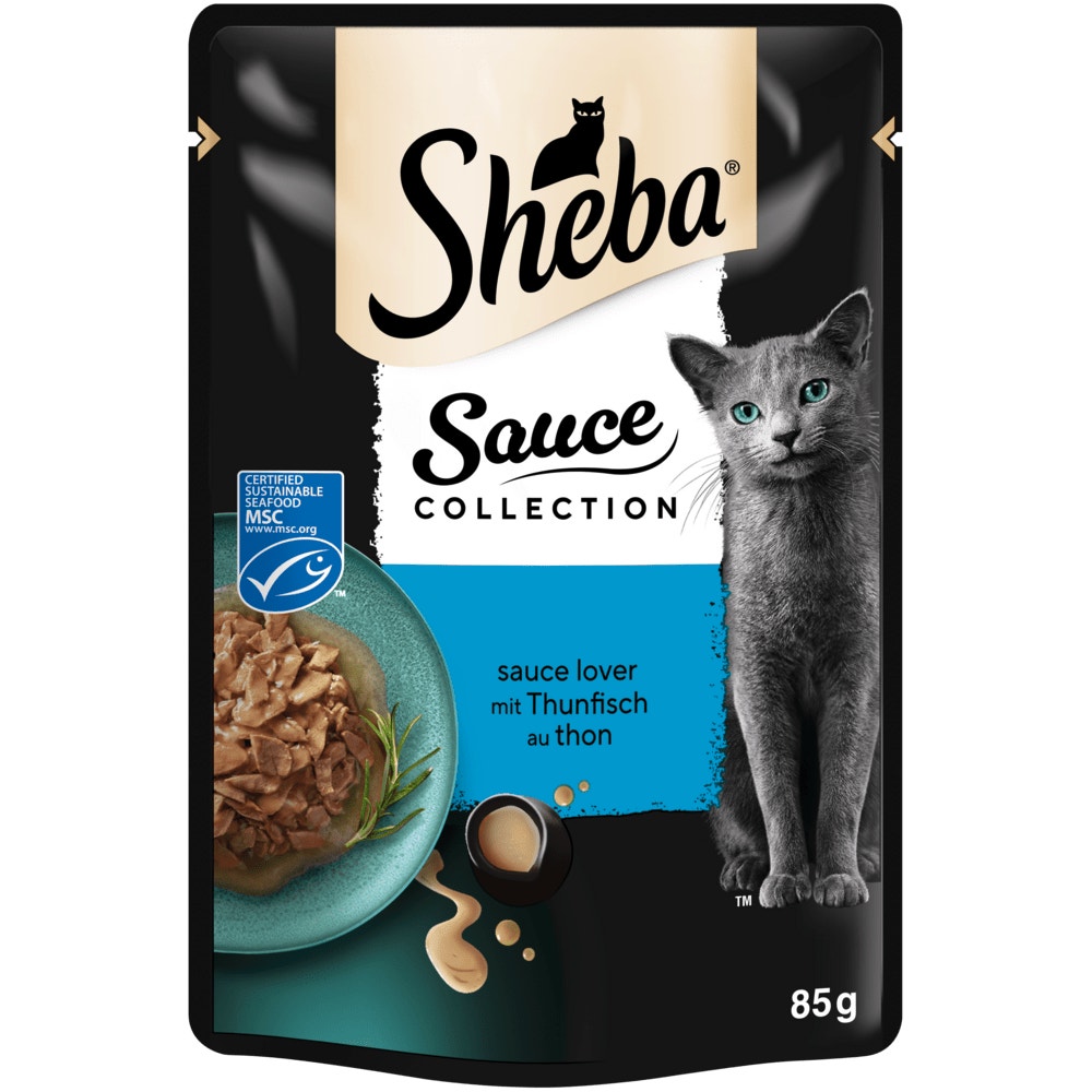 SHEBA® Sauce Collection Sauce Lover Thunfisch MSC in Sauce, Portionsbeutel 85g - 1