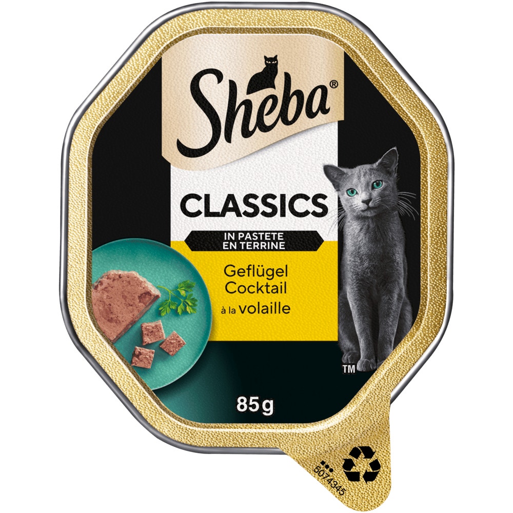 SHEBA® Classics Geflügel Cocktail in Pastete, 85g - 1
