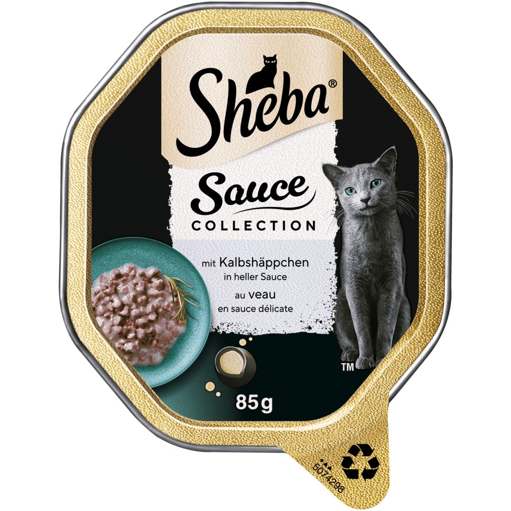 SHEBA® Sauce Collection Kalbshäppchen in heller Sauce, 85g - 1