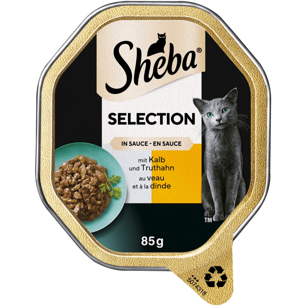SHEBA® Selection Kalb & Truthahn in Sauce, 85g - 1
