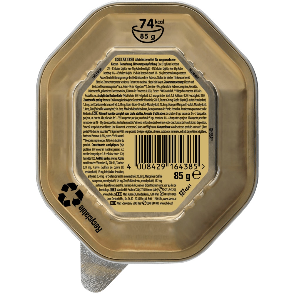 SHEBA® Sauce Collection Hühnchen in Kräutersauce, 85g - 2