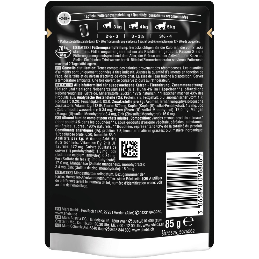 SHEBA® Selection Huhn in Sauce, Portionsbeutel 85g - 2