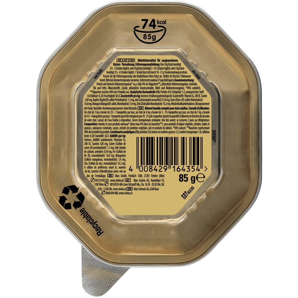 SHEBA® Sauce Collection Kalbshäppchen in heller Sauce, 85g - 2