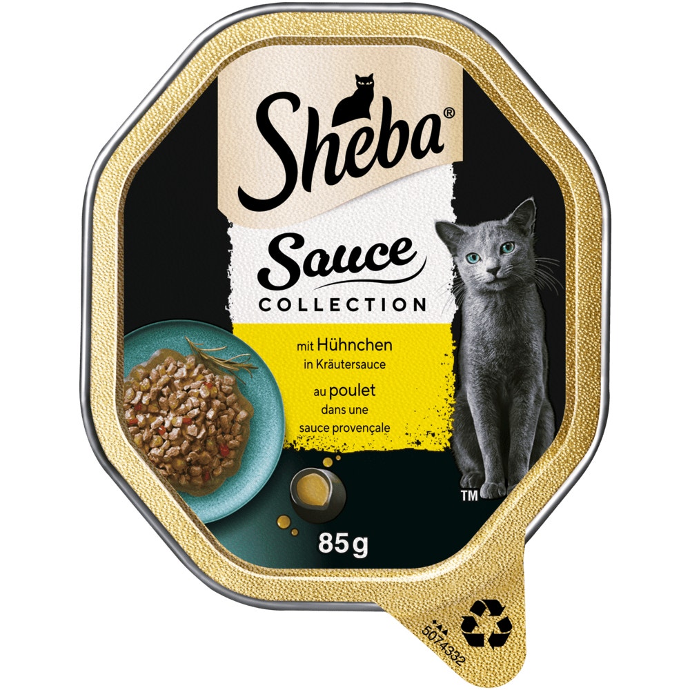 SHEBA® Sauce Collection Hühnchen in Kräutersauce, 85g - 1