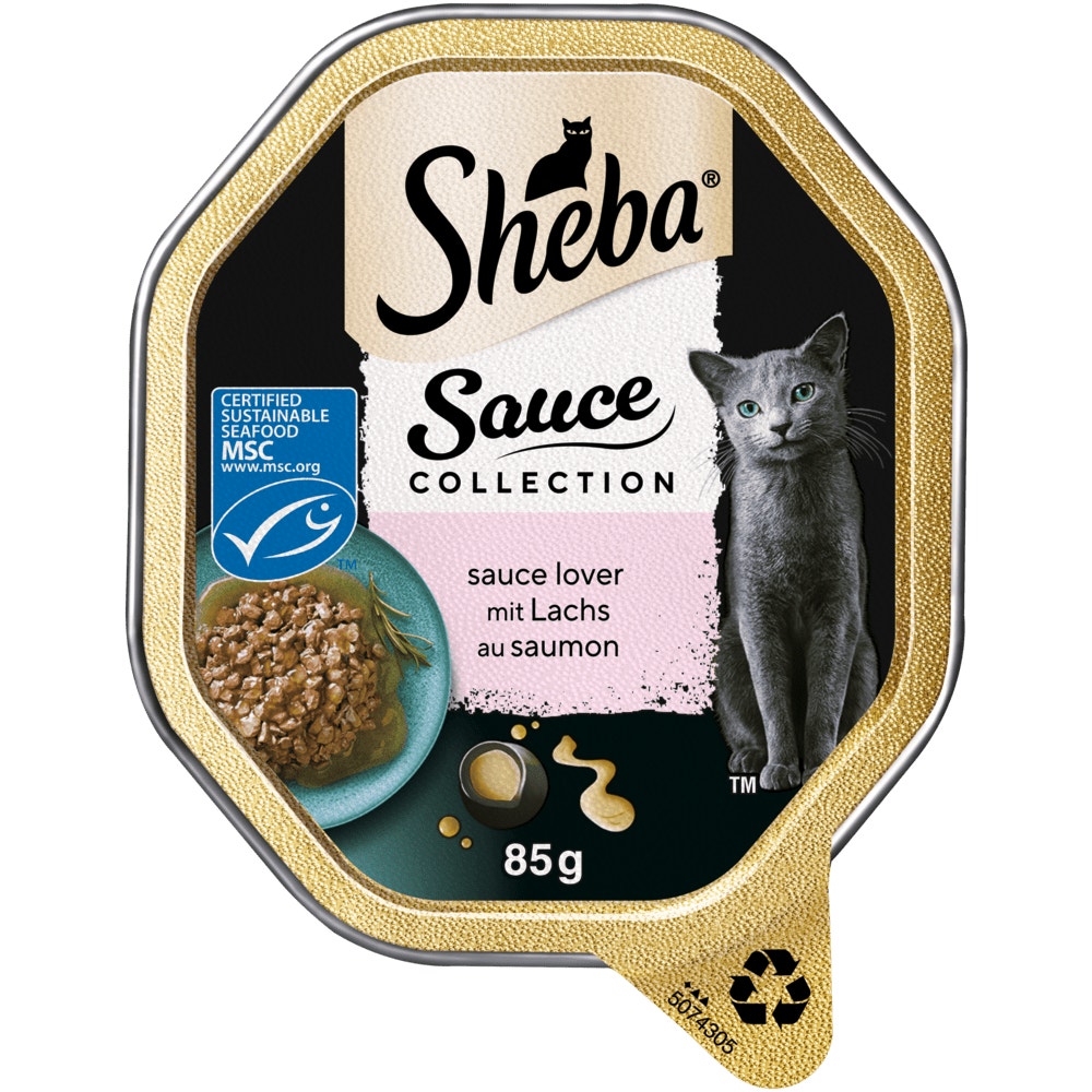 SHEBA® Sauce Collection Sauce Lover Lachs MSC in Sauce, 85g - 1