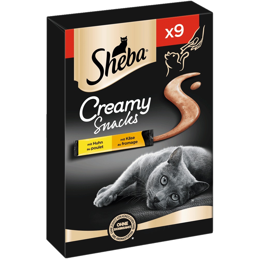 mit Huhn und mit Käse 9 x 12g - Creamy Snacks - 1