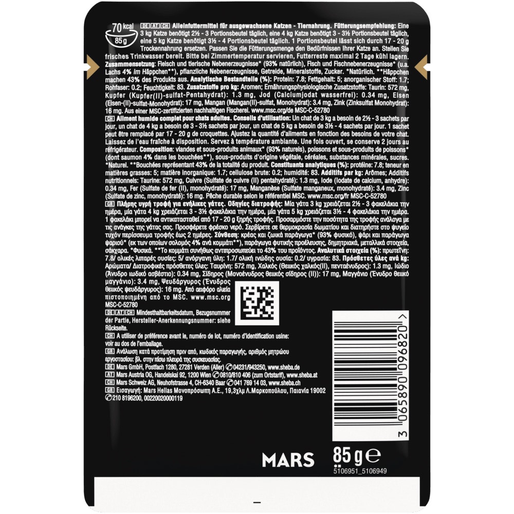 SHEBA® Selection Lachs MSC in Sauce, 85g - 2