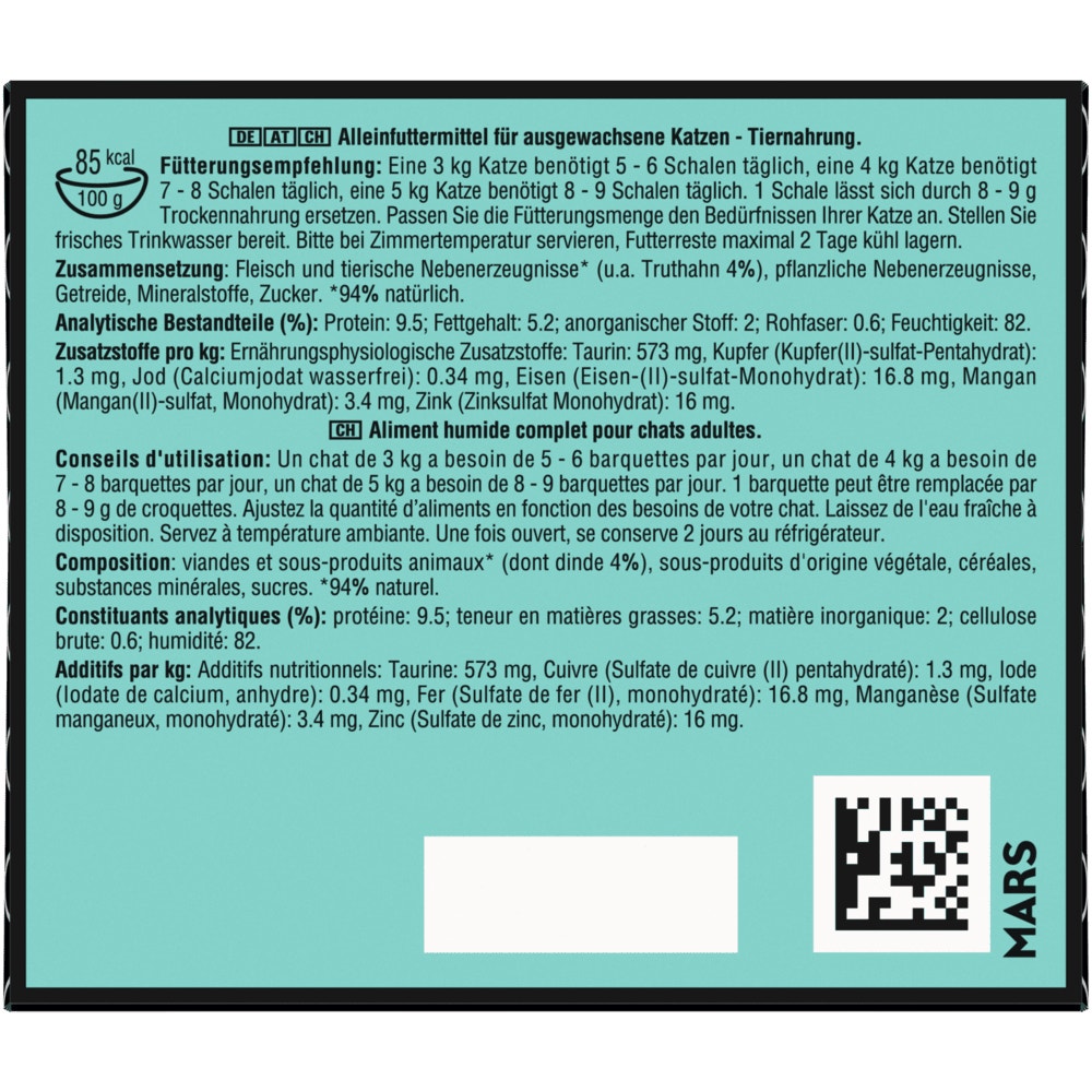 SHEBA® PERFECT PORTIONS™ Truthahn in Sauce, 3 x 75g - 3