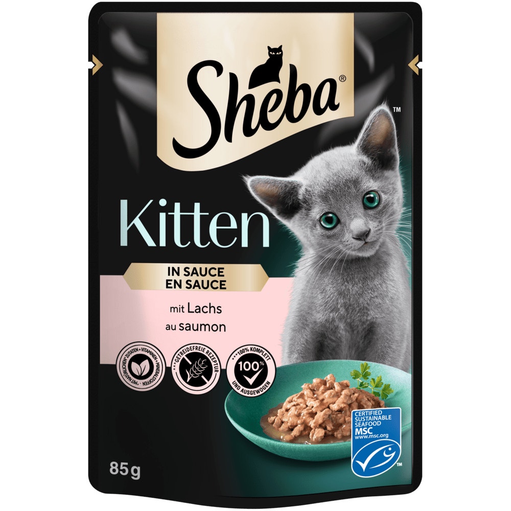 SHEBA® Kitten Lachs in Sauce, 85g - 1