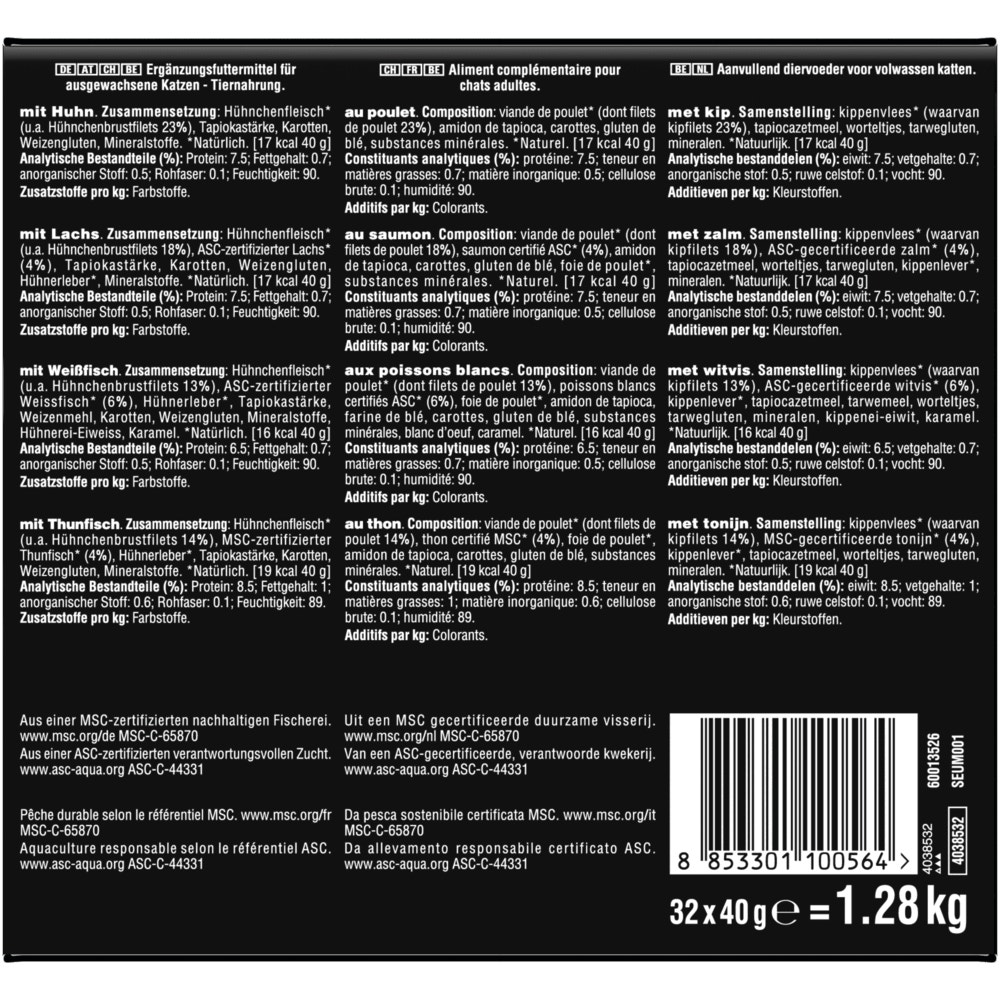 SHEBA® Soup Huhn, Lachs, Thunfisch, Weißfisch ASC MSC, 32 x 40g - 2