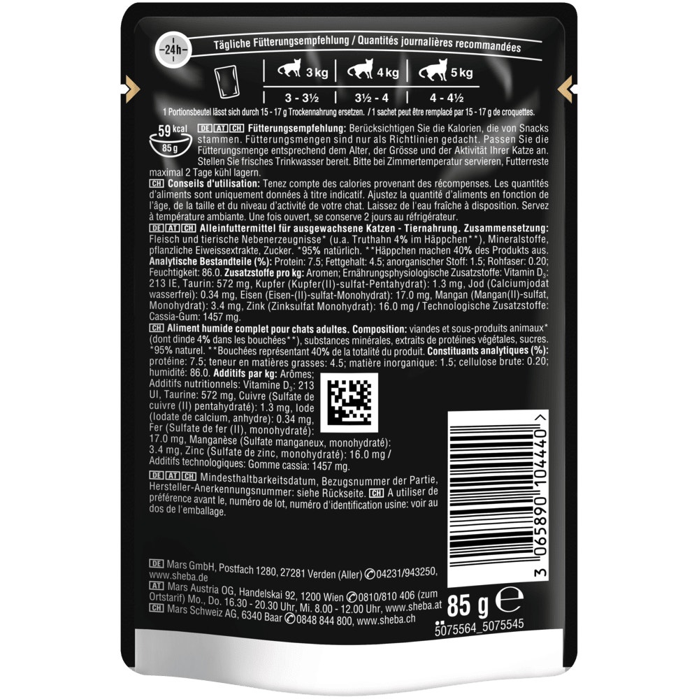 SHEBA® Delikatesse Truthahn in Gelee, 85g - 2