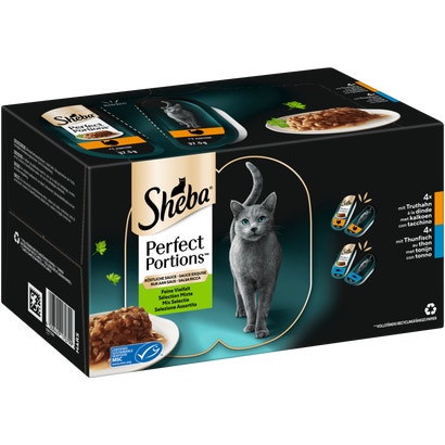 PERFECT PORTIONS™ Feine Vielfalt Truthahn & Thunfisch MSC in Sauce, Schale